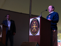 Alan Gottlieb, the co-founder of the Second Amendment Foundation speaks at the 3rd annual Rod of Iron Freedom Festival on October 9th, 2021...