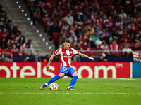 Kieran Trippier during UEFA Champions League match between Atletico de Madrid and Liverpool FC at Wanda Metropolitano on October 19, 2021 in...