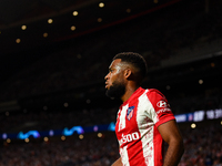 Thomas Lemar during UEFA Champions League match between Atletico de Madrid and Liverpool FC at Wanda Metropolitano on October 19, 2021 in Ma...