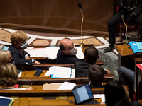 Prime Minister Jean Castex during the question session with the government at the National Assembly, in Paris, 19 October, 2021. (