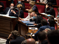 The Minister of Education Jean-Michel Blanquer, during the question session with the government at the National Assembly, in Paris, 19 Octob...