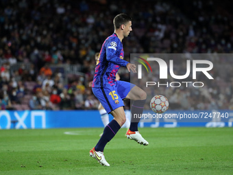 Clement Lenglet during the match between FC Barcelona and Dinamo Kiev, corresponding to the week 3 of the group stage of the UEFA Champions...
