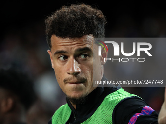 Philippe Coutinho during the match between FC Barcelona and Dinamo Kiev, corresponding to the week 3 of the group stage of the UEFA Champion...