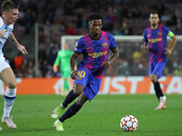 Ansu Fati during the match between FC Barcelona and Dinamo Kiev, corresponding to the week 3 of the group stage of the UEFA Champions League...