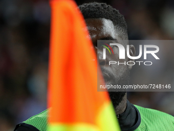Samuel Umtiti during the match between FC Barcelona and Dinamo Kiev, corresponding to the week 3 of the group stage of the UEFA Champions Le...