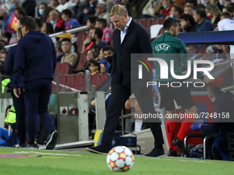 Ronald Koeman during the match between FC Barcelona and Dinamo Kiev, corresponding to the week 3 of the group stage of the UEFA Champions Le...