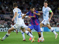 Kun Aguero during the match between FC Barcelona and Dinamo Kiev, corresponding to the week 3 of the group stage of the UEFA Champions Leagu...