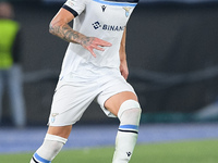 Sergej Milinkovic-Savic of SS Lazio during the UEFA Europa League group E match between SS Lazio and Olympique de Marseille at Stadio Olimpi...