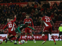 Middlesbrough's Martin Payero fouls Barnsley's Clarke Oduorduring the Sky Bet Championship match between Middlesbrough and Barnsley at the R...