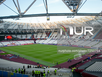 London Stadium pictured during the UEFA Europa League match between West Ham United and KRC Genk at the London Stadium, Stratford on Thursda...