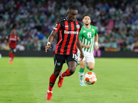 Moussa Diaby of Bayer 04 Leverkusen during the UEFA Europa League Group G stage match between Real Betis and Bayern Leverkusen at Benito Vil...