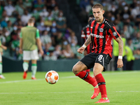 Robert Andrich of Bayer 04 Leverkusen during the UEFA Europa League Group G stage match between Real Betis and Bayern Leverkusen at Benito V...