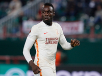 Mbaye Diagne of Galatasaray looks on during the UEFA Europa League Group E football match between FC Lokomotiv Moscow and Galatasaray SK on...