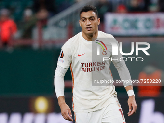 Mostafa Mohamed of Galatasaray looks on during the UEFA Europa League Group E football match between FC Lokomotiv Moscow and Galatasaray SK...