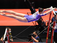 Vladislava Urazova (Russia) UB during the Gymnastics 2021 Artistic Gymnastic World Championship - All Around Women finals on October 21, 202...