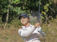 Sei Young Kim of South Korea action on the 3th green during an BMW LADIES CHAMPIONSHOP at BMW International GC in Busan, South Korea. (