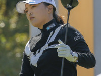 Jin Young Ko of South Korea action on the 1th green during an BMW LADIES CHAMPIONSHOP at BMW International GC in Busan, South Korea. (