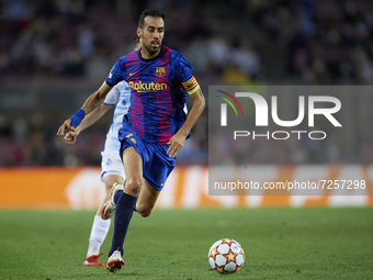 Sergio Busquets of Barcelona during the UEFA Champions League group E match between FC Barcelona and Dinamo Kiev at Camp Nou on October 20,...