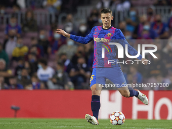 Clement Lenglet of Barcelona during the UEFA Champions League group E match between FC Barcelona and Dinamo Kiev at Camp Nou on October 20,...