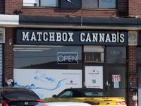 Shop selling cannabis and marijuana paraphernalia in Toronto, Ontario, Canada, on July 30, 2021. (