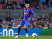Clement Lenglet of Barcelona in action during the UEFA Champions League group E match between FC Barcelona and Dinamo Kiev at Camp Nou on Oc...