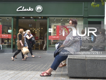 The Clarks store trading, in Liverpool, England, on Monday 29th June 2015. (
