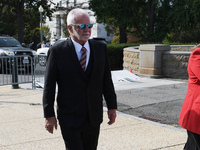 Captain Lee Rosbach, who lost his son Josh with opioid addiction, arrives to hold a press conference about combatting the Opioid Epidemic Cr...