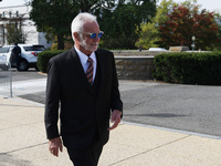 Captain Lee Rosbach, who lost his son Josh with opioid addiction, arrives to hold a press conference about combatting the Opioid Epidemic Cr...