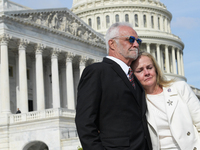 Captain Lee Rosbach(left), US Representative Madeleine Dean(D-PA)(right) during a press conference about combatting the Opioid Epidemic Cris...