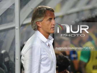 mister Mancini during the Trofeo Tim football match between Sassuolo Milan and Inter at Mapei  stadium in 
Reggio Emilia, Italy, on August...