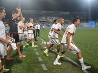 Milan win the trofeo TIM  after the penalty  during the Trofeo Tim football match between Sassuolo Milan and Inter at Mapei  stadium in 
Re...