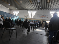A large group of people waiting to take the third dose against Covid-19, on November 4, 2021, in Lisbon, Portugal.
The third dose of the vac...