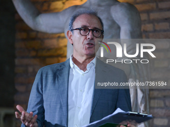 Massimo Sebastiani, Journalist during the News The event organized by the ANSA news agency  on November 08, 2021 at the Terme di Diocleziano...