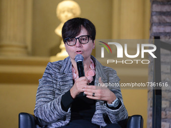 Maria Chiara Carrozza, CNR President during the News The event organized by the ANSA news agency  on November 08, 2021 at the Terme di Diocl...