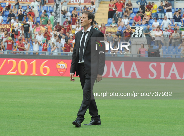 Coah Rudi Garzia during the Soccer AS ROMA presentation team for the season 2015-2016.
Rome, Italy, on 14th August 2015. 
 