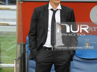 Coach Rudi Garzia during the Soccer AS ROMA presentation team for the season 2015-2016 (