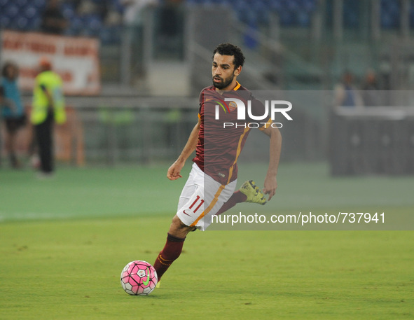 Mohamed Salah during the Soccer AS ROMA presentation team for the season 2015-2016
Rome, Italy, on 14th August 2015  