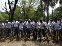  Bangladesh Cycling Club made a bi-cycle rally on the ocation of world Autism Awareness Day 2014 at Sohrawardi Uddayan, Dhaka, on April 4, 2...