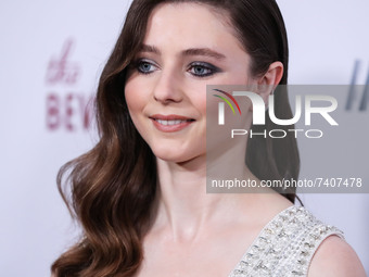 Actress Thomasin McKenzie arrives at the 35th Annual American Cinematheque Awards Honoring Scarlett Johansson held at The Beverly Hilton Hot...