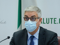Silvio Brusaferro during the News Update press conference on COVID 19 on November 19, 2021 at the Ministero della Salute in Rome, Italy (