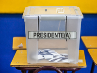 Osorno, Chile. November 21, 2021.-
Voting boxes during the presidential elections that are held in conjunction with the elections of deputie...