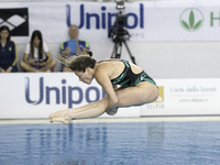 Maria Elisabetta Marconi in action at Italian diving finalschampionship held in Turin, on April 4, 2014. (