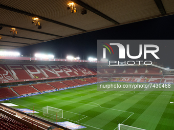 
General view inside the City Ground ahead of kick-off of the  during the Sky Bet Championship match between Nottingham Forest and Luton Tow...