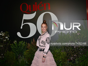 Daniela Magun attends at black carpet of  the gala ‘Quien Magazine 50’ that rewards the 50 personalities that transform Mexico at Contituyen...