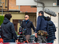  Filippo Nigro during the filming of the film 