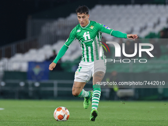 Tello of Real Betis in action during the UEFA Europa League Group G stage match between Real Betis and Ferencvrosi TC at Benito Villamarin S...