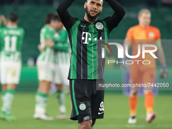 Aisaa Laudouni of Ferencarosi TC during the UEFA Europa League Group G stage match between Real Betis and Ferencvrosi TC at Benito Villamari...