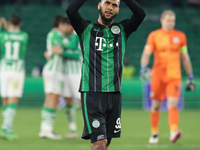 Aisaa Laudouni of Ferencarosi TC during the UEFA Europa League Group G stage match between Real Betis and Ferencvrosi TC at Benito Villamari...