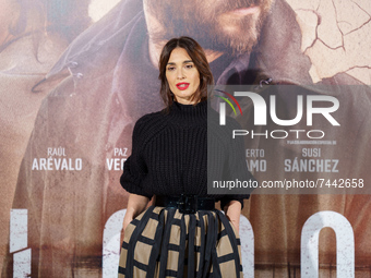 Actress Paz Vega attends the photocall of 'El Lodo' at Casa de Ameria de Madrid 26, 2021 in Madrid, Spain. (