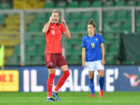 Switzerland's forward Ana-Maria Crnogorcevic gestures  during the FIFA World Cup Women's FIFA World Cup 2023 - Italy vs Switzerland on N...